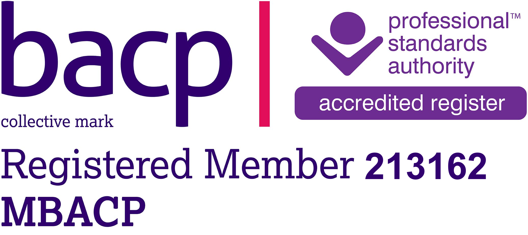 BACP Registered Member - 213162